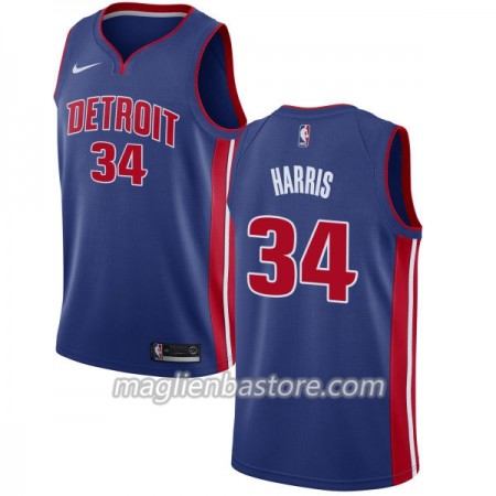 Maglia NBA Detroit Pistons Tobias Harris 34 Nike 2017-18 Blu Swingman - Uomo